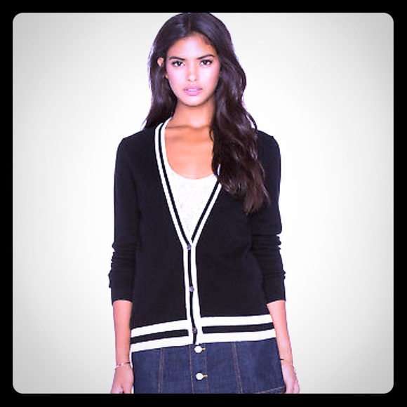 Ag Adriano Goldschmied Sweaters - AG 100% Cashmere Black Cardigan